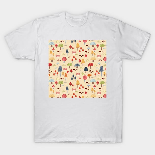 Mushrooms T-Shirt by KathrinLegg